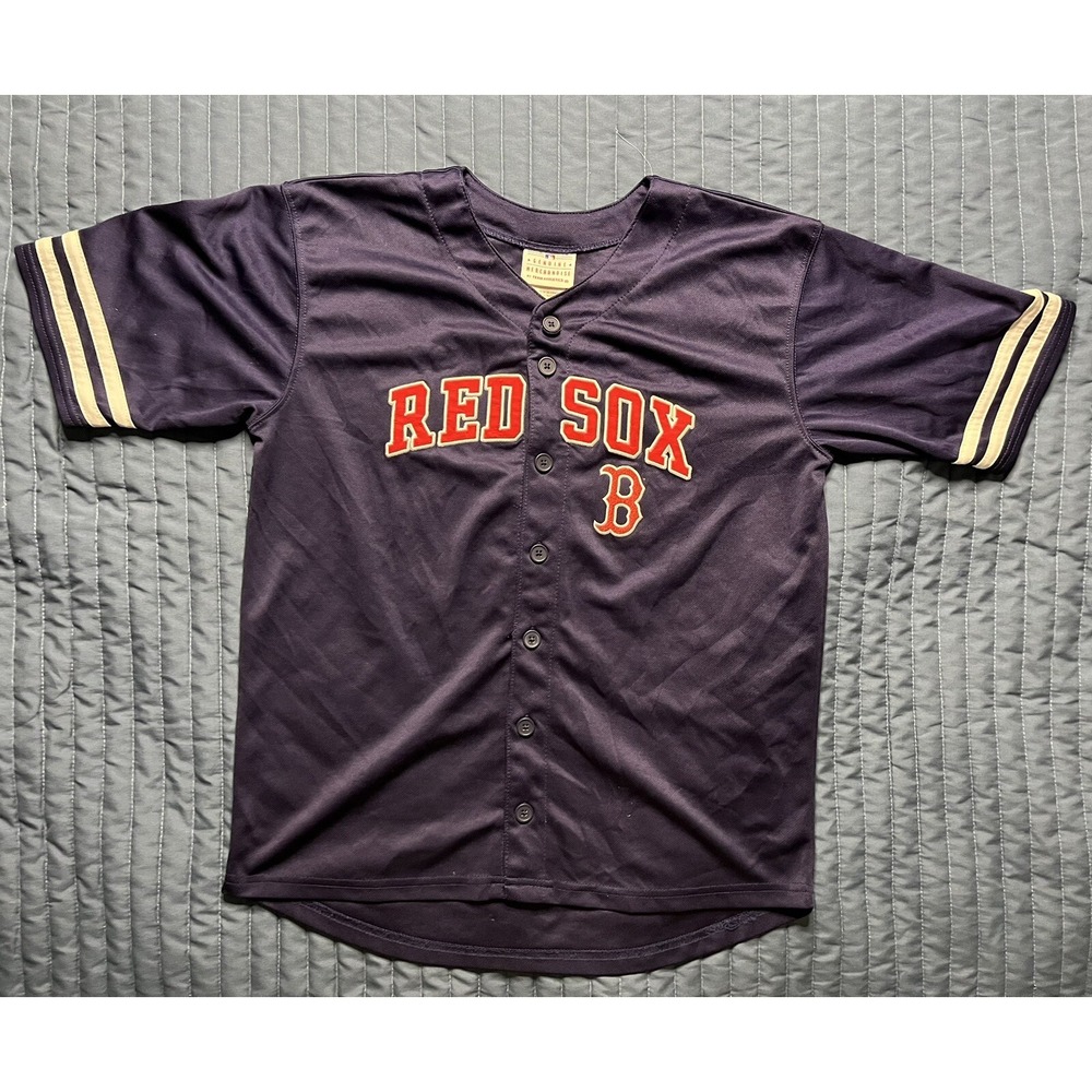 MLB Genuine Merchandise Boston Red Sox Baseball Jersey Youth Size XL Blue